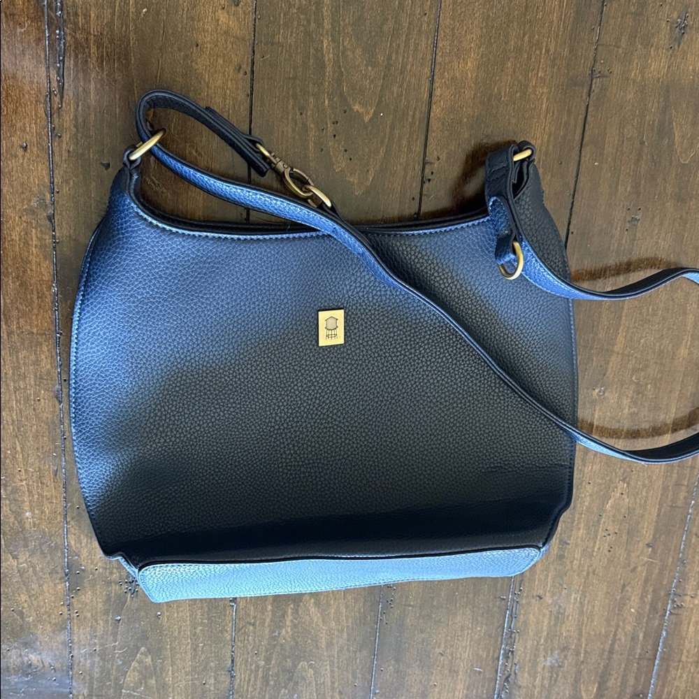 Brooklyn Industries Blue Vegan Leather Shoulder Bag
